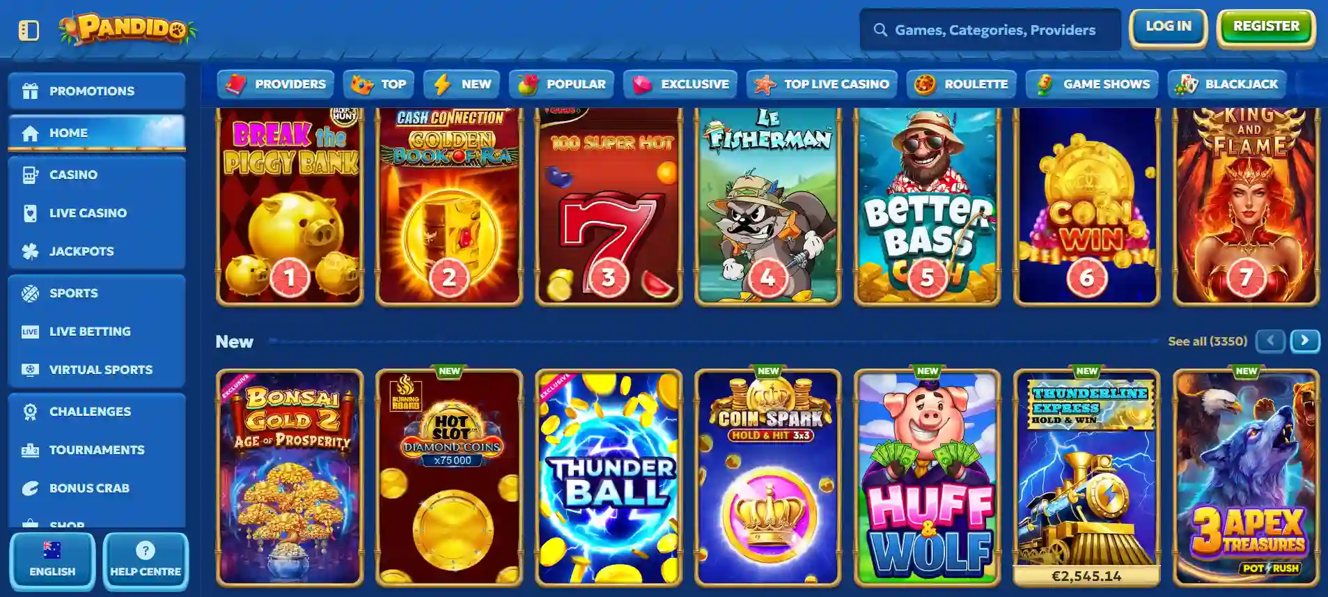 Pandido Casino Review