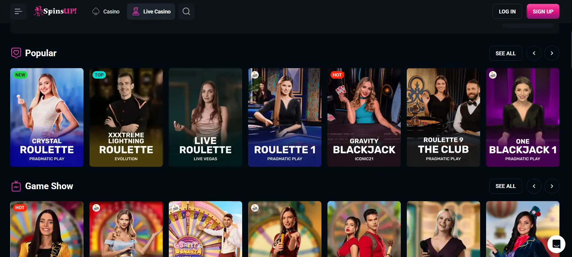 SpinsUp Casino Review